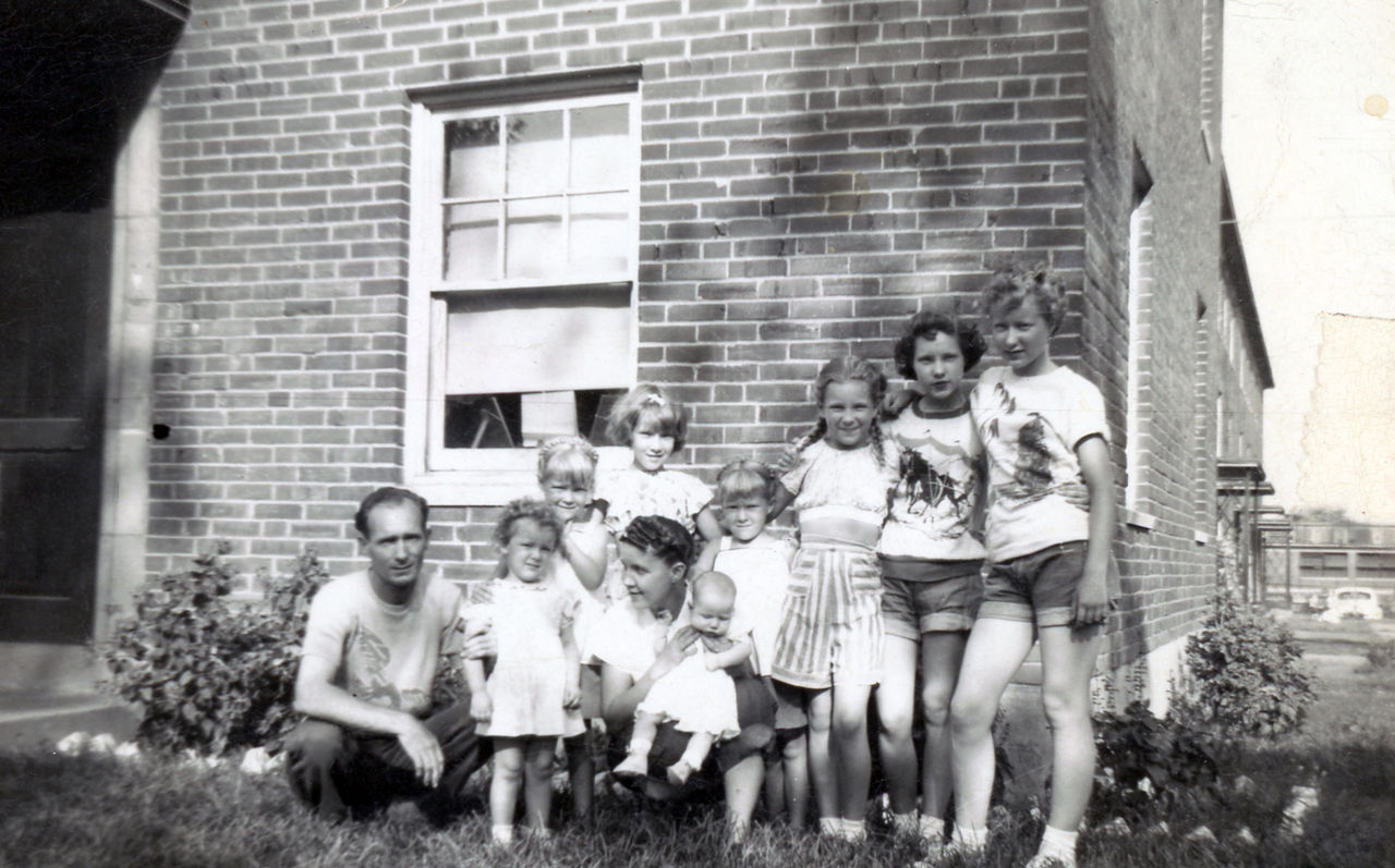 Barbara Lane's family in 1955.