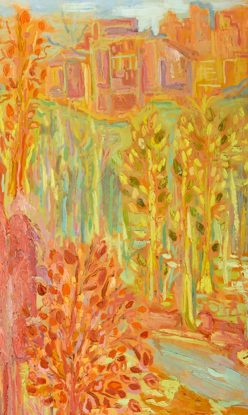 Detail of “Autumn Landscape” by Ada Linowes
