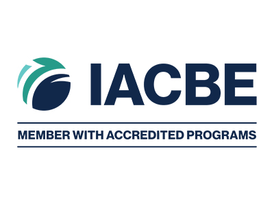 IACBE logo with slogan: IACBE Accredited
