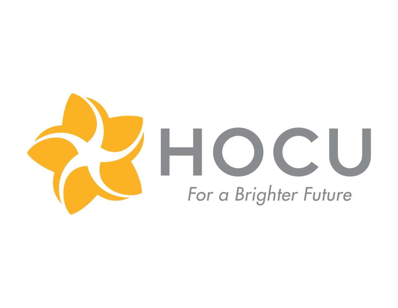 Honolulu Federal Credit Union (HOCU) logo with tagline: For a Brighter Future