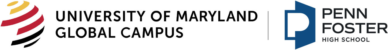 UMGC and Penn Foster High School Logos