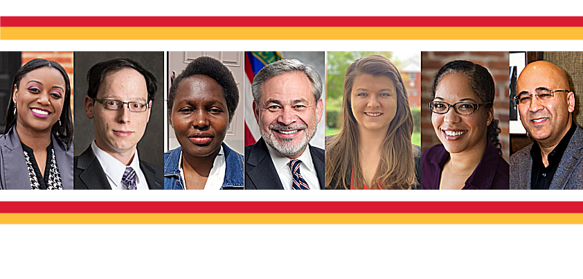 A Banner of multiple people for UMGC Homecoming