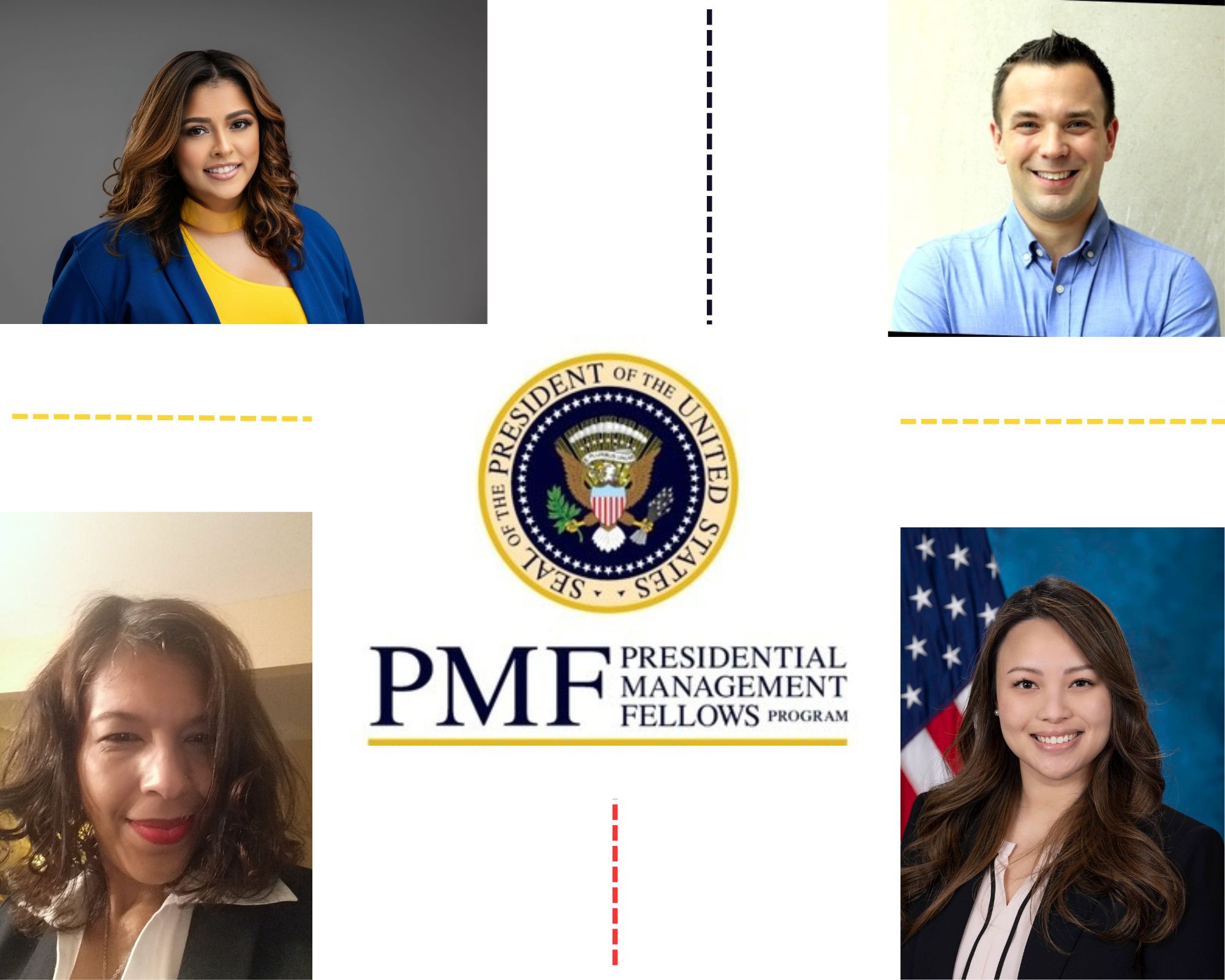 A photo montage of the recipients of this year's Presidential Management Fellows