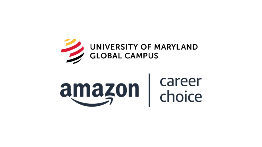 Amazon Career Choice and UMGC Logos