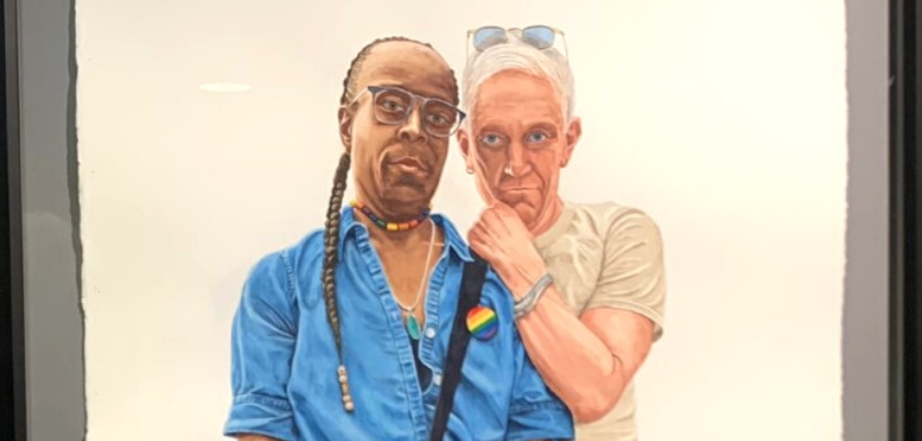 'Charlie and Tim', a watercolor by Scott Ponemone