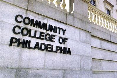 Sign that says ' Community College of Philadelphia'