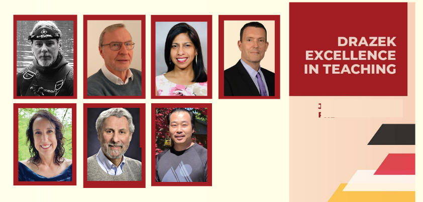 Photo montage of Drazek Award Winners