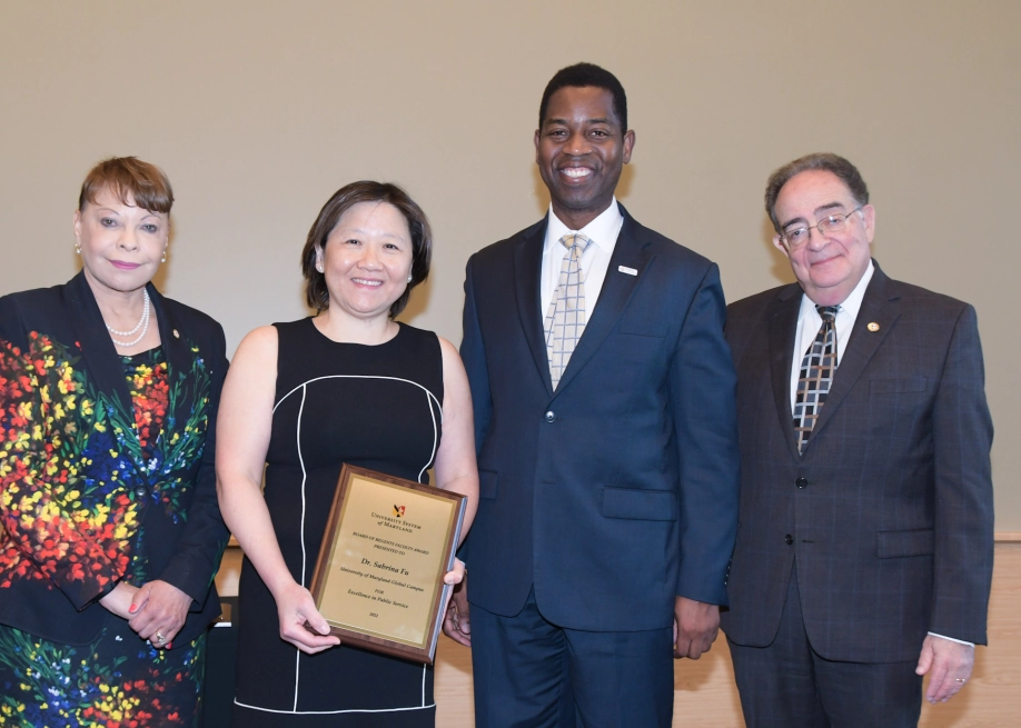Sabrina Fu with Doctor Fowler and Staff.
