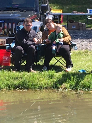 The Martin Family enjoying a day fishing
