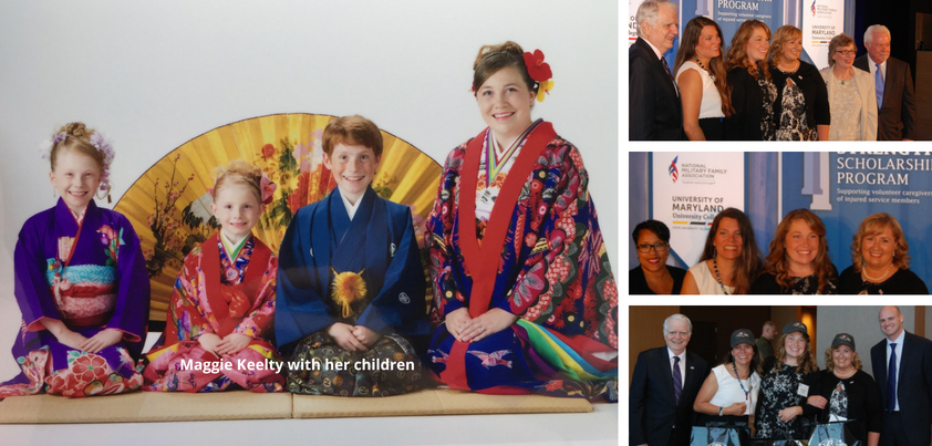 A collage of images from Maggie Keelty and her family