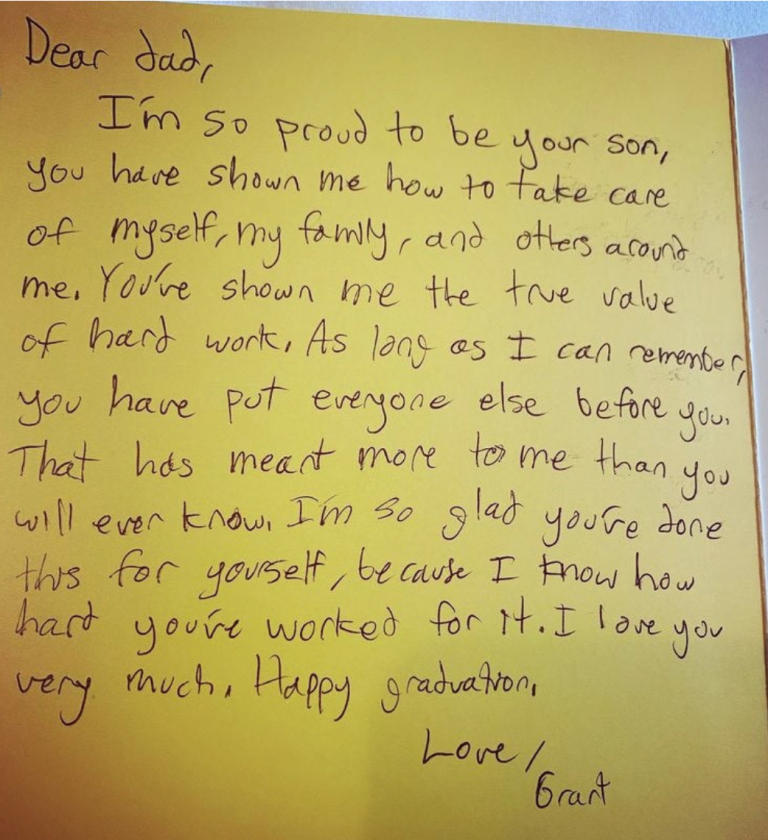 A Letter to Xeni from his son.
