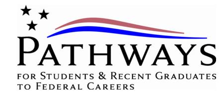 Logo for Pathways for students and recent graduates to federal careers