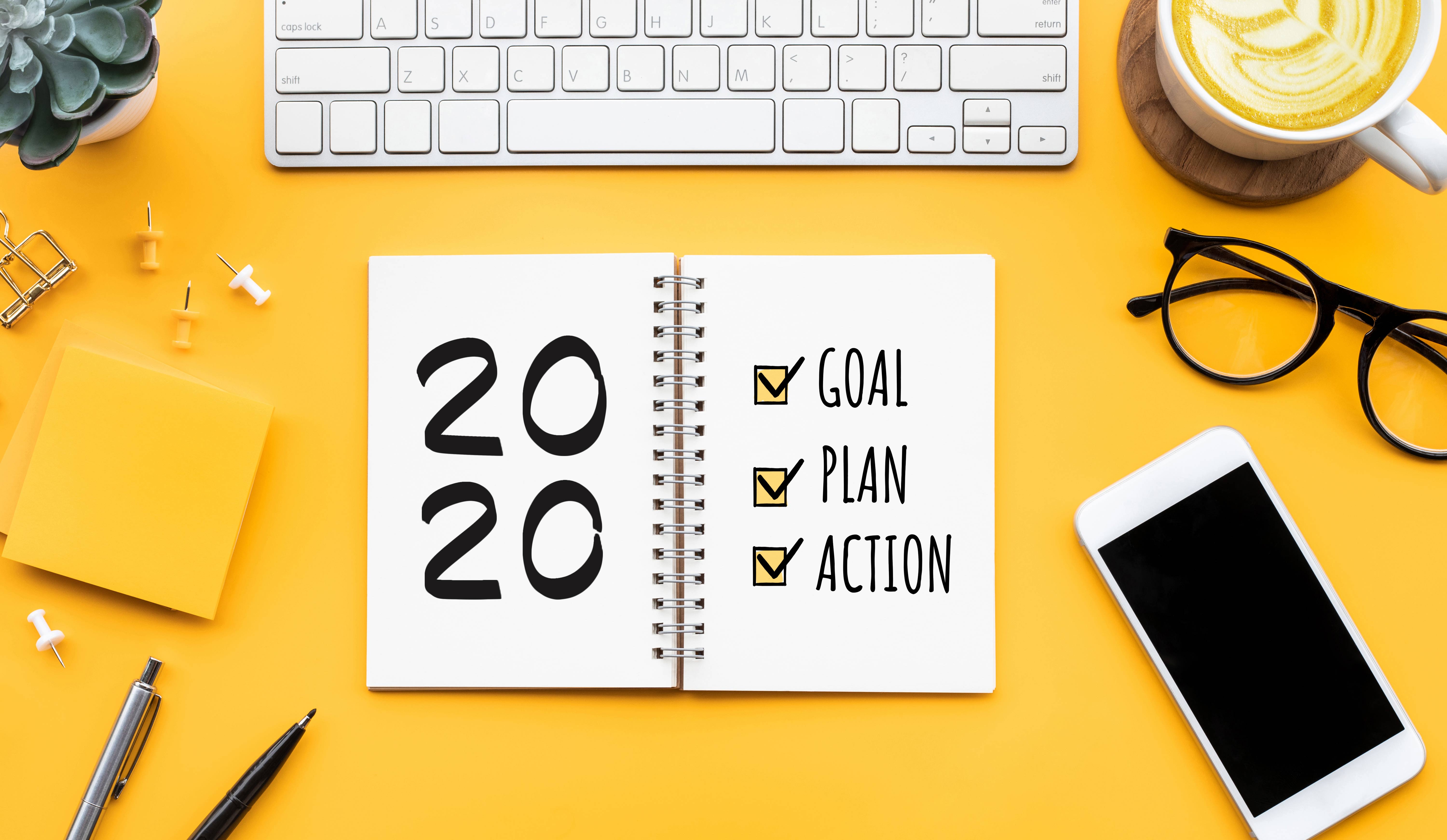 A list of 2020 goals.
