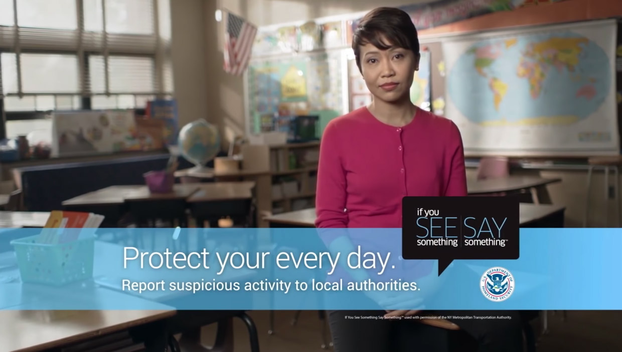 A person looking at the camera with the words "Protect your every day" underneath them.