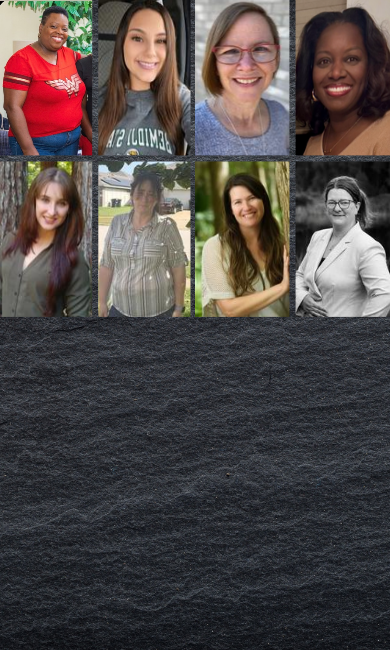 Collage: Eight individual photos of 2026 Pillars of Strength scholarship recipients (left to right, top: LaKeisha Bruku , Anessa DeGroat, Casey Fogle, Ashley Williams – bottom: Jamie Lafollette, Chevonne Karol, Jenna Malone, Elizabeth Snell)